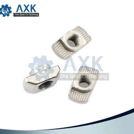 

20pcs 10pcs M3 M4 M5 T nut Hammer Head Fasten Nut Connector Nickel Plated for 20 series Slot Groove 6mm M3 M4 M5