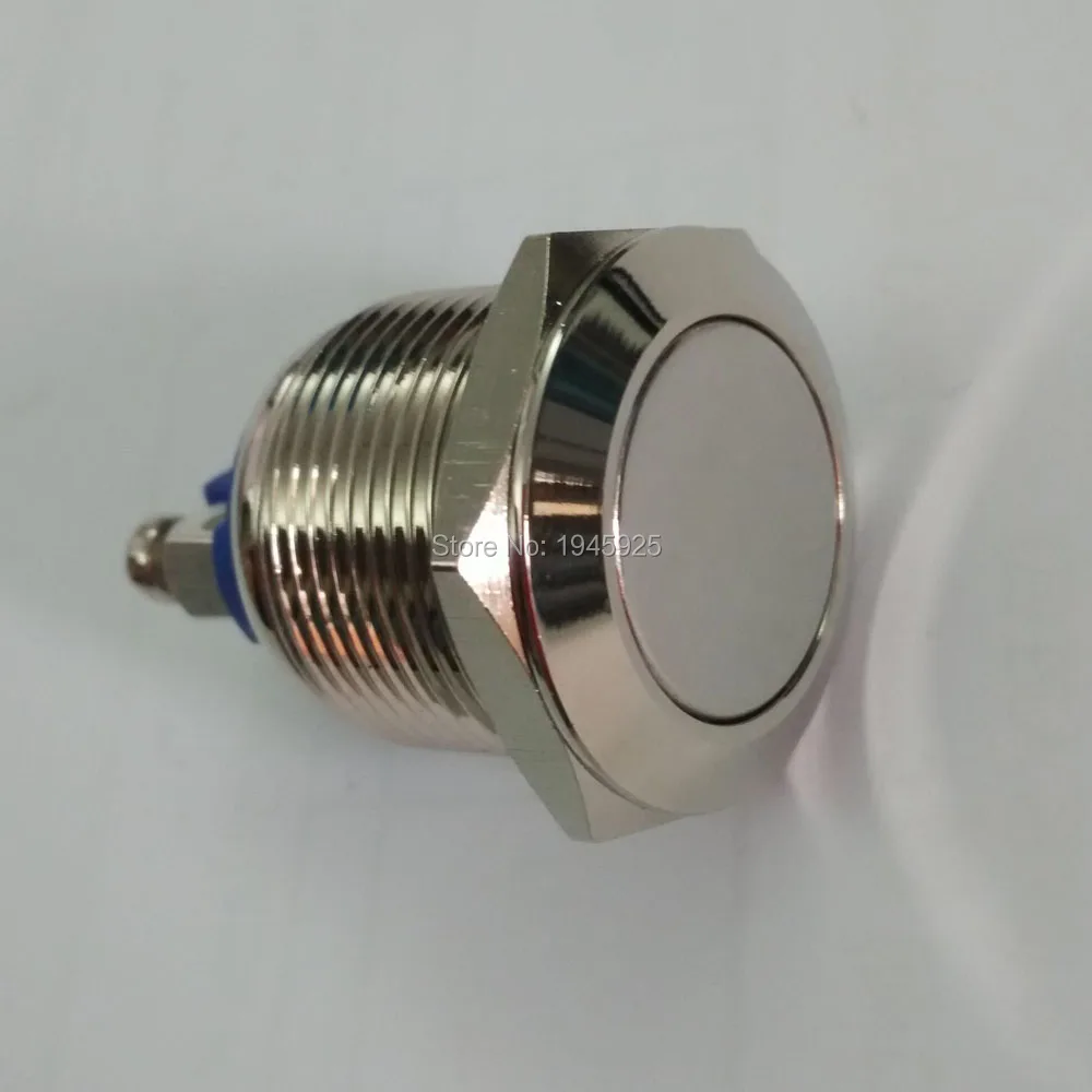 19mm brass electrical metal switch with momentary normal openin