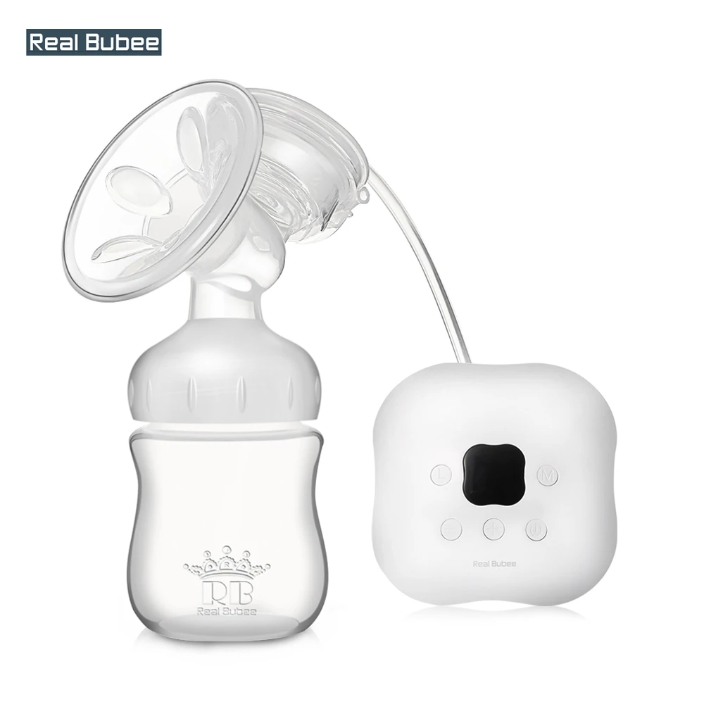 Real Bubee Electric Rechargeable Breast Pumps With Milk Pump Bottle