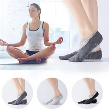 Спортивные носки для йоги, тапочки для женщин, нескользящие носки для йоги, массажные спортивные носки для балета, пилатеса, профессиональные спортивные носки-башмачки