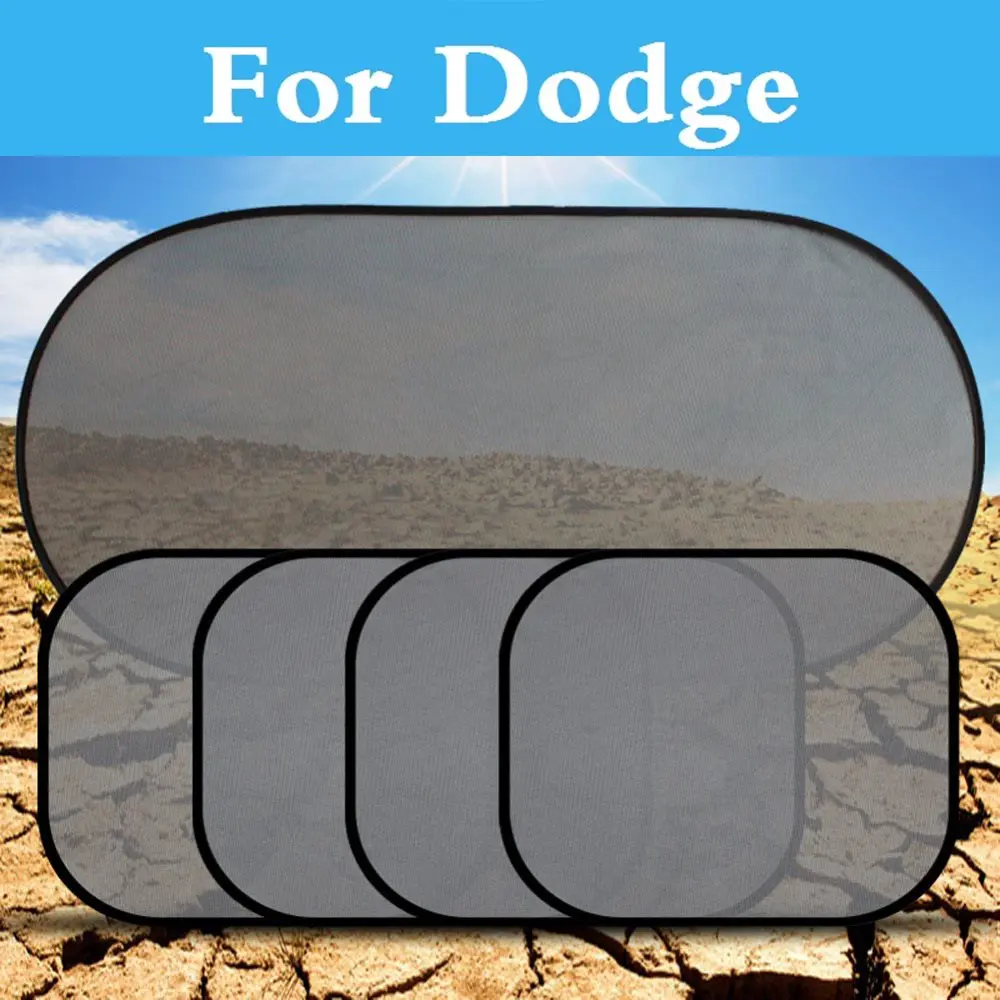 5Pcs/Set Black Auto Sun Visor Car Window Curtain Styling Covers For Dodge Avenger Caliber Challenger Charger Dart Durango car-window-covers-for-sun