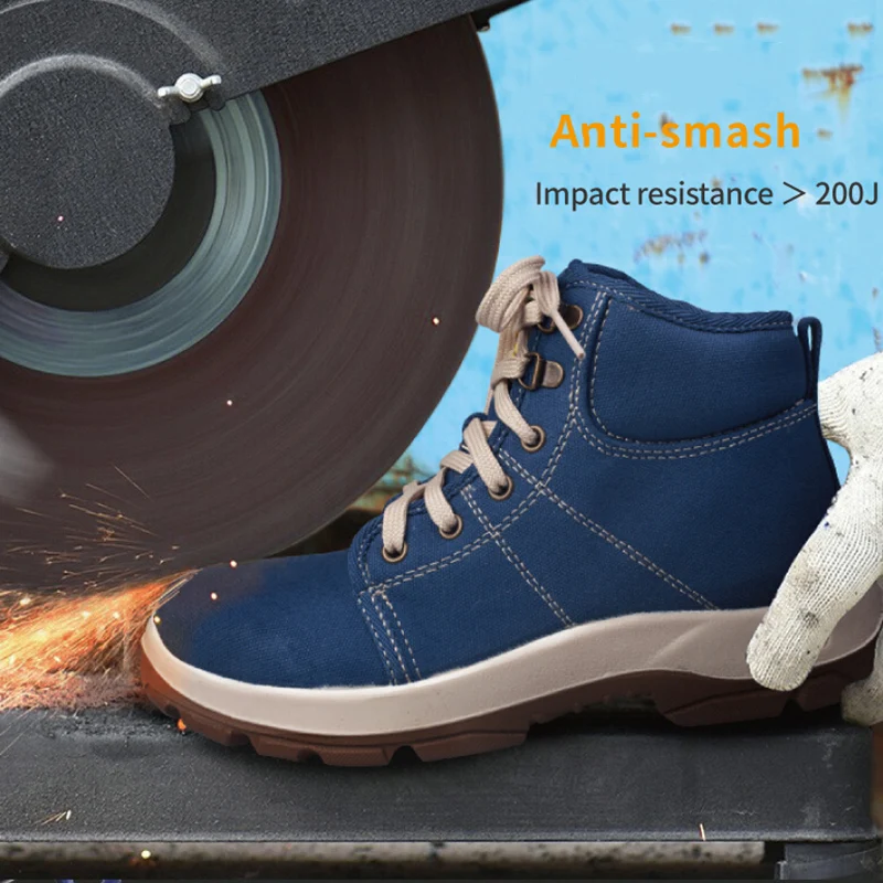 steel toe canvas shoes