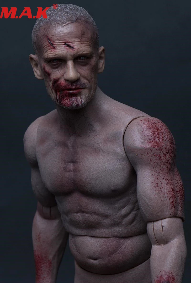 

1/6 scale male man action figure durable body&head male walking dead figure model toy for collective collection gift