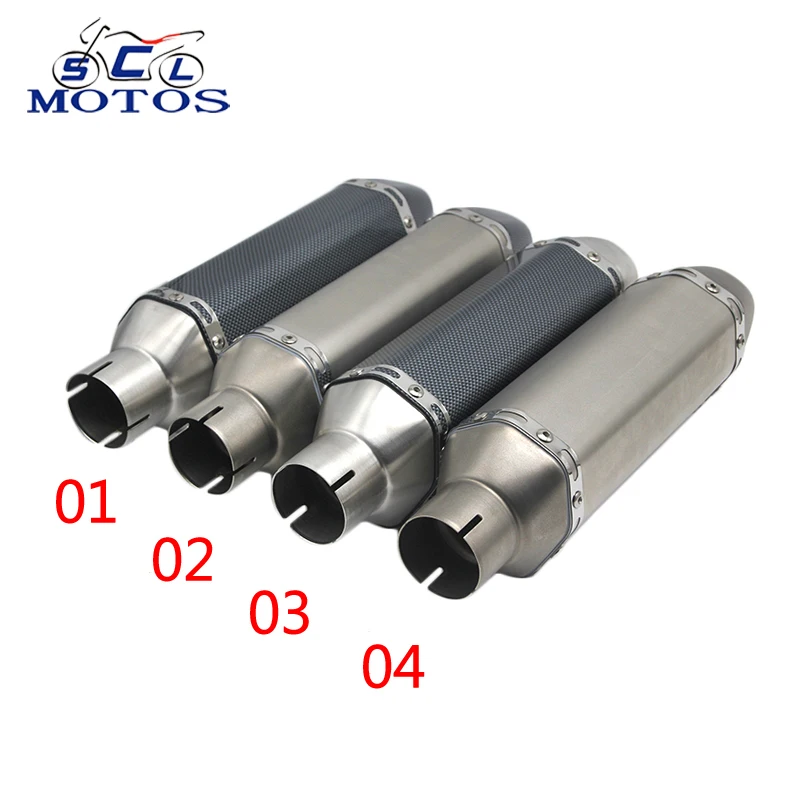 Sclmotos 51mm Exhaust Motorcycle Akrapovic Yoshimura Muffler Pipe