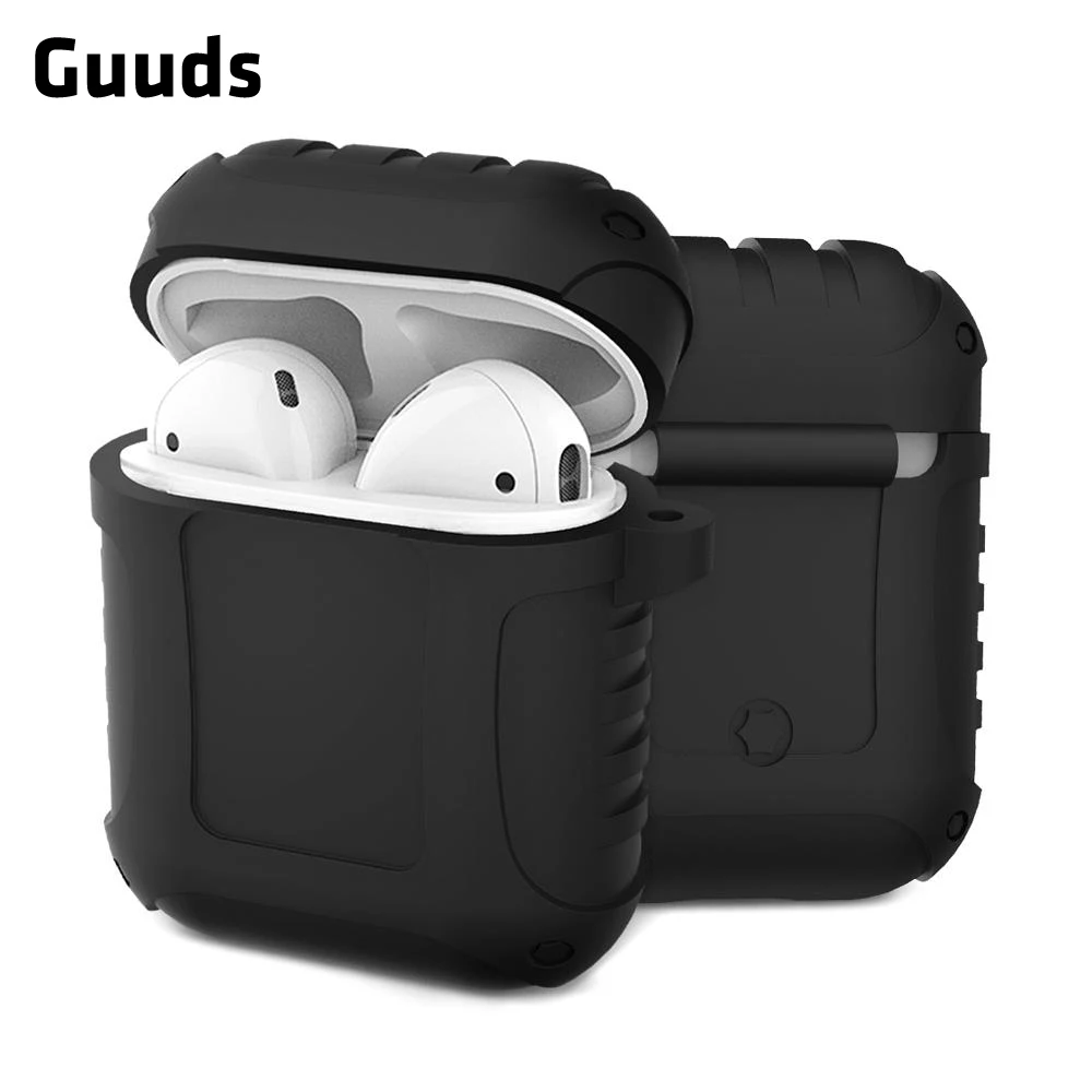 GUUDS для Airpods Сумка Чехол чехол противоударный Анти-осенний Amor силиконовый Apple AirPods