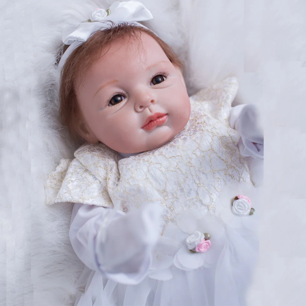 OtardDolls 22 дюйма мягкие силиконовые куклы Reborn реалистичные для новорожденных милые