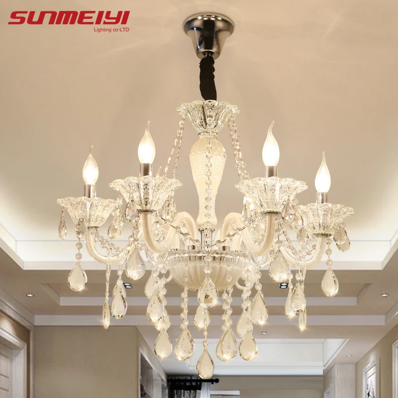 

Modern Luxury LED Crystal Chandelier Ceiling Lustre de Crystal ball Pendant Hanging Lamp Home Kitchen Lighting Fixtures