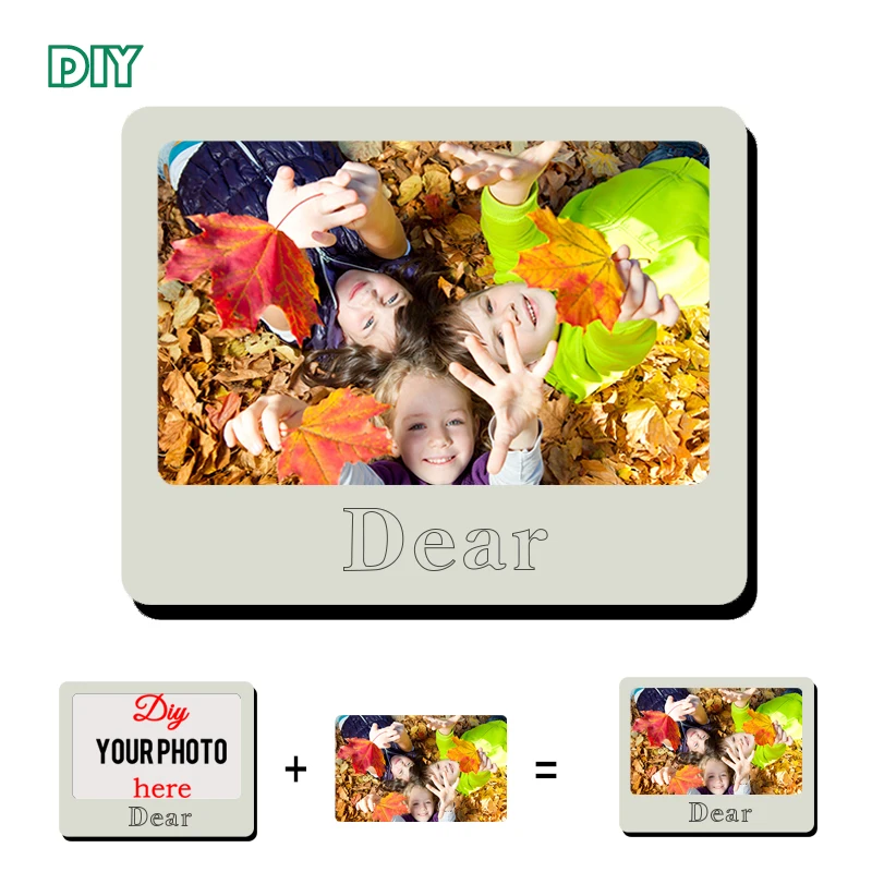 

Fashion Crystal MDF wooden Photo Frame for DIY customized family picture high-end frames