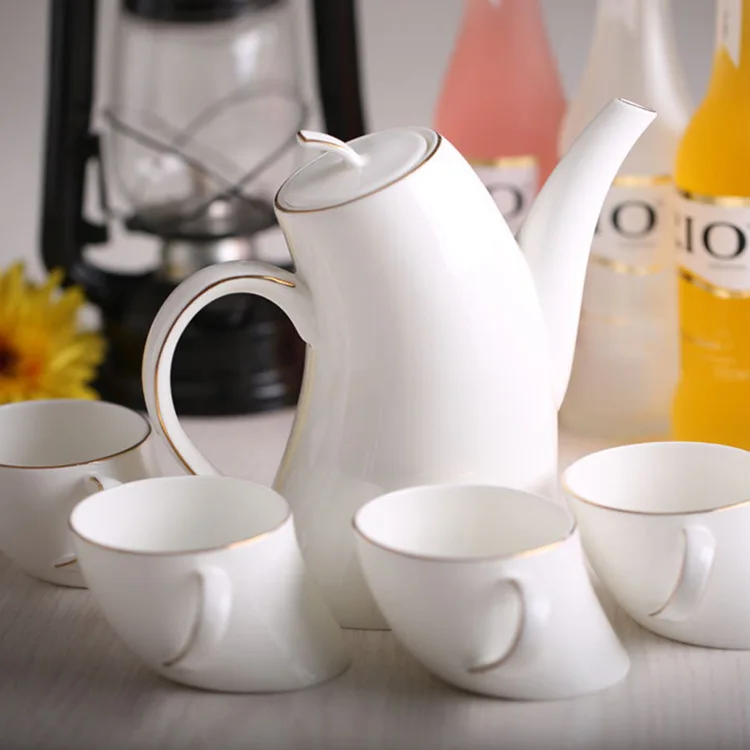 

Factory Direct Sales Ceramic tea sets Creative Bone porcelain tea pot cup sets Free Shipping