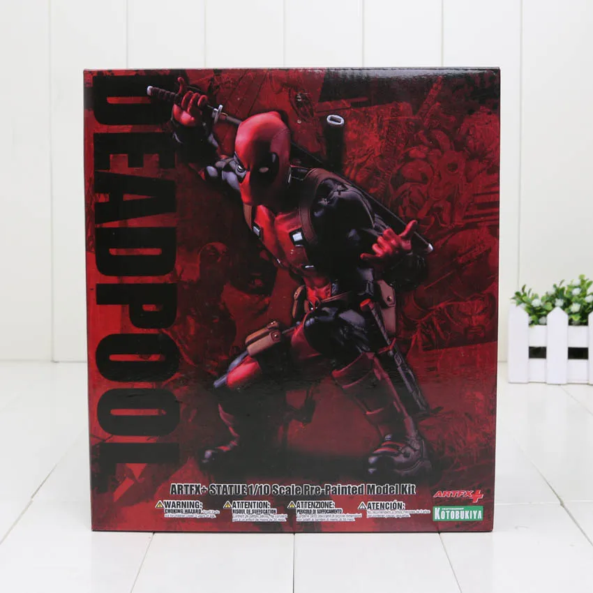 

Deadpool Figure Wade Wilson Artfx statue 1/10 Scale pre-Painted Deadpool with Weapon CIVIL WAR PVC Action Figure Model Toys