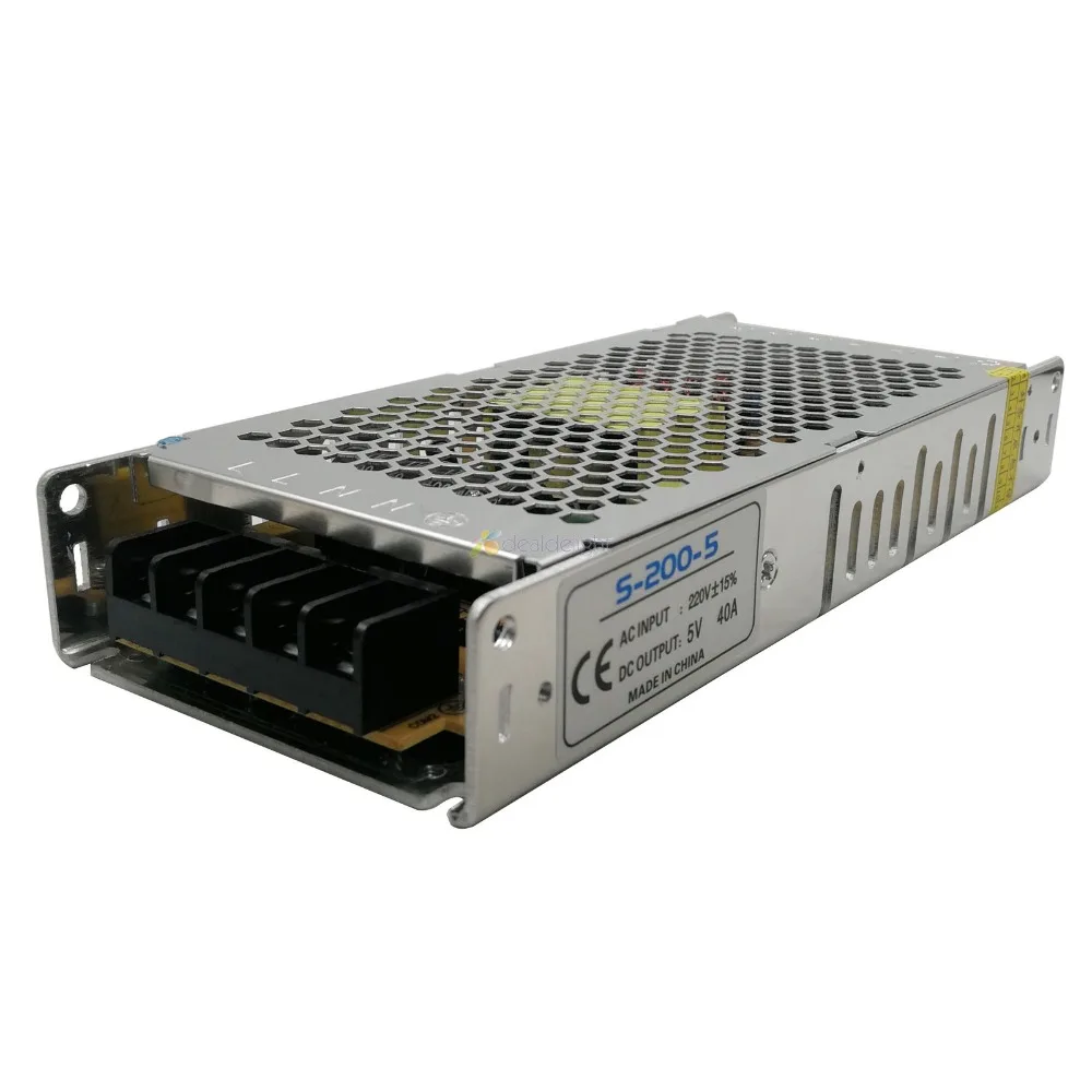

Ultra-thin Switching power supply DC 5V 4A 20A 30A 40A 60A Led Driver Transformer 110V 220V AC To DC5V For Led Strip Display