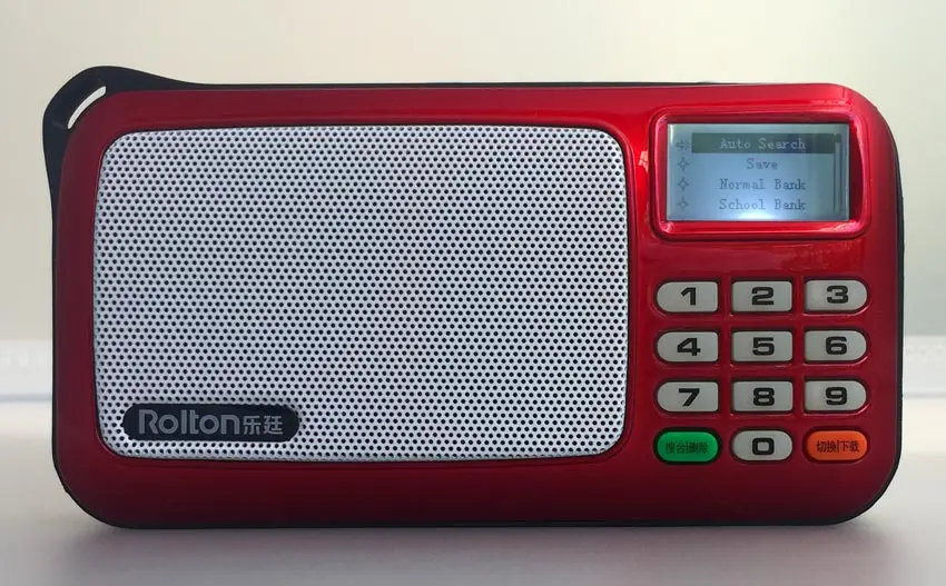 Портативный мини fm-радио динамик музыкальный плеер TF карта USB для ПК iPod Телефон с lcd DisplayStereo гарнитура воспроизведение Rolton W505 - Цвет: Red