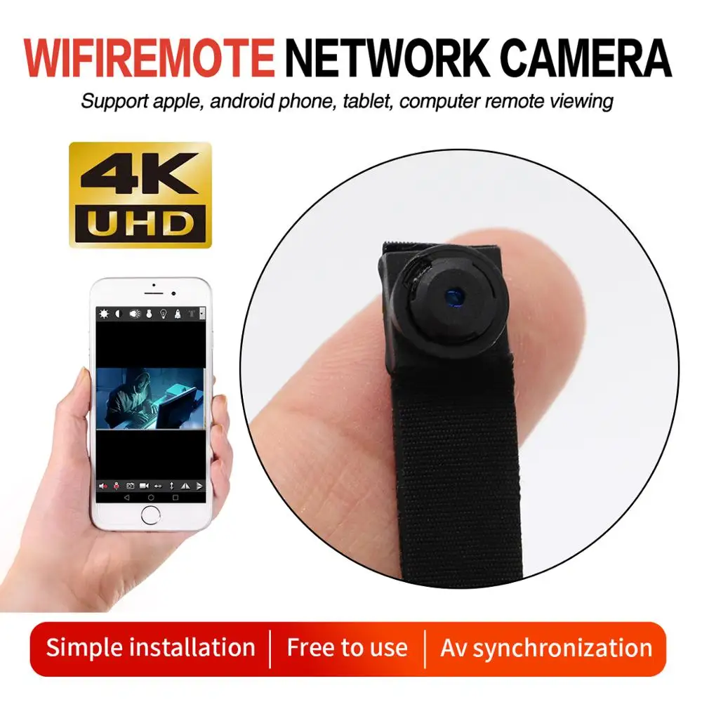 Мини Wi Fi кнопка дистанционного управления камерой 4K Full HD ip камера для