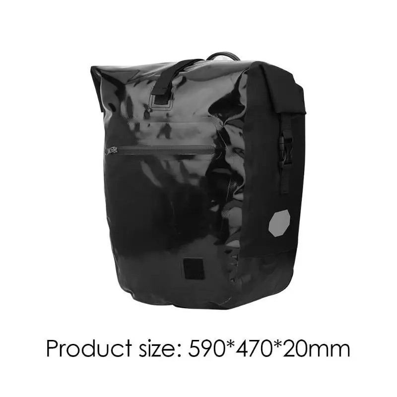 Best 3 colors Mountain Bike Rear Bag Waterproof Pannier Double Side Tail Seat Trunk Bag MTB Road Cycling Rack Bag Cycling Equipment 15