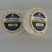 1 рулон 2,54 см* 3 ярдов ультра держать супер волосы белая лента Двухсторонняя клейкая лента для наращивания волос/парик шнурка/парик