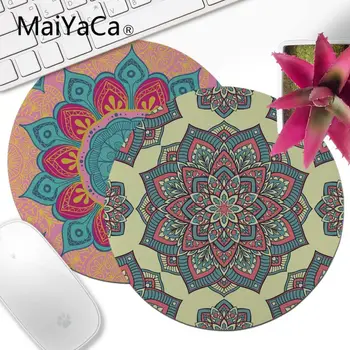 

MaiYaCa Ornament beautiful mandalas pattern Small Round Mouse pad PC Computer mat Home And Office Desk Gming Mouse Pad