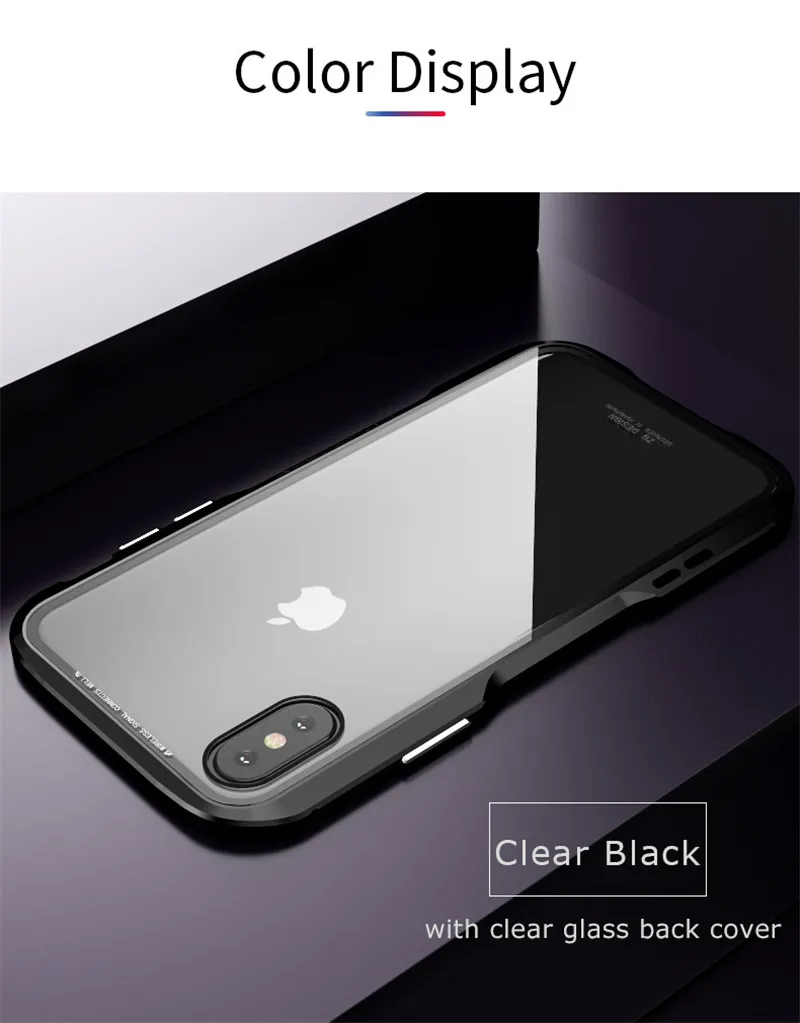 Магнитный чехол LUPHIE для iPhone X XS Max XR ударопрочный металлический бампер прозрачная