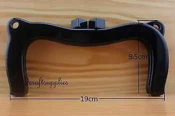 

Purse frame 7 1/2 inch x 3 3/4 inch ( 19cm x 9.5cm ) black Acrylic Resin B80