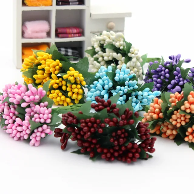 2/bundle Artificial Flowers Mulberry Stamen / Pistils Wedding Supplies