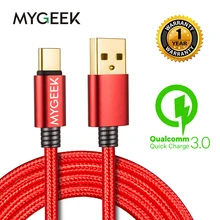 

MyGeek Update Nylon USB Type C Cable Mobile Phone Charging Cables for Samsung Xiaomi mi5 Oneplus Meizu LG Nexus 5x Huawei