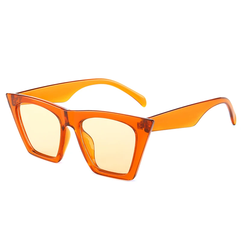 Винтаж «кошачий глаз» Для женщин Роскошные Брендовая Дизайнерская обувь UV400 Оттенки для Для женщин Óculos де золь - Цвет линз: Orange