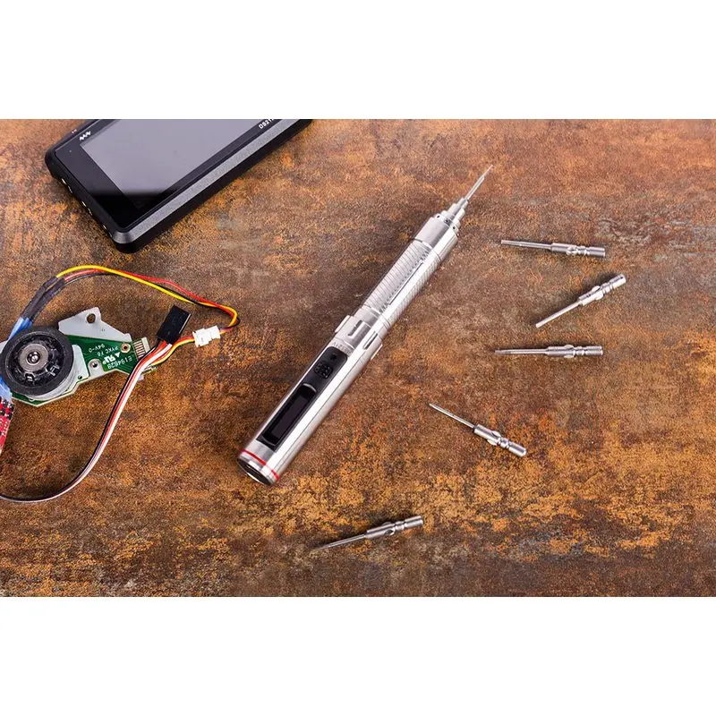  New ES121V Electric Cordless Screwdriver Set with T2 T5 P2 H1.5 SL1.5 PH00 Bit for Phone Repair Sma - 32969884976