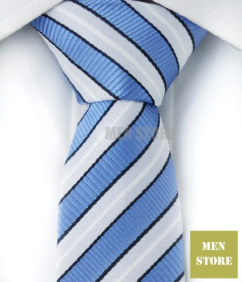 Полосатый черный белый красный синий тонкий узкий " жаккардовый тканый галстук 5 см Галстук Свадебная вечеринка галстук для жениха распродажа - Цвет: JT086