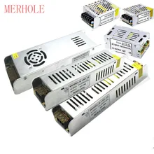 Merhole driver driver 12v fonte de alimentação ac220 to dc12v/dc24v 1a 2a 3a 4a 5a 8a 12a 16a transformadores adaptador de iluminação led 20a 30a