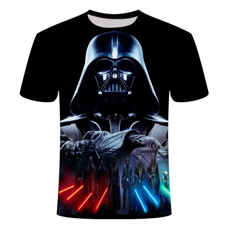 Star Wars Yoda Darth Vader 2019 Summer Casual Cartoon O-Neck Men T Shirt Star Wars Yoda Darth Vader 2019 Summer Casual Cartoon O-Neck Men T Shirt