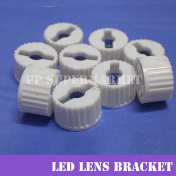 

100pcs Wholesale LED lens bracket stent for 1 w 3w high power LED white 20mm