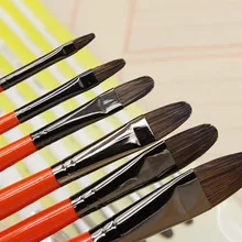 6 шт./компл. красный белый два цвета ручной работы специальные масляные краски, кисти художников чистый большой студенческая практика обучение акриловые краски