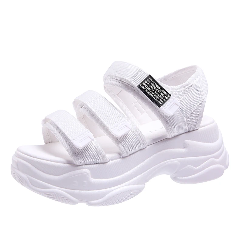 Leather Platform Chunky Sandals Women 2019 Summer Women's Shoes Fashion Buckle Thick Soled Casual Sandals Woman Beach Sandals Leather Platform Chunky Sandals Women 2019 Summer Women's Shoes Fashion Buckle Thick Soled Casual Sandals Woman Beach Sandals