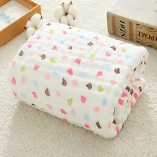 Buy Baby Muslin Blankets Swaddling 100% Cotton Swaddle Wrap for Newborn Babies 6 Layer Character Floral Printed Cottn Blanket Baby Free Shipping