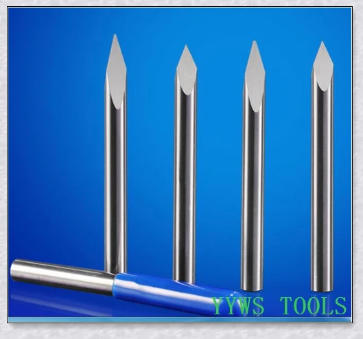 10pieces 4*20degree*0.3mm Three edge milling carving tools cnc router bits JADE PVC ACRYLIC WOOD | Инструменты