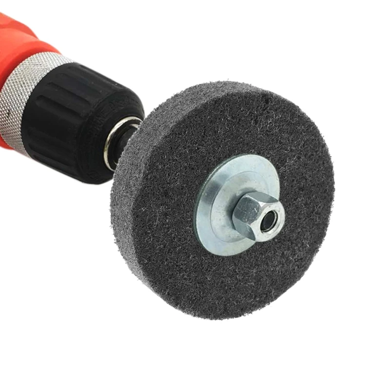 Nylon Fiber Buffing Wheel Abrasive Polish Grinding Iron Instrument 75*
