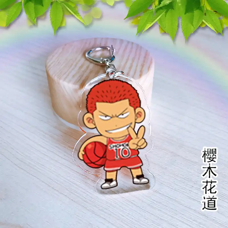 スラムダンクアクリルキーホルダー赤木花道桜木流川宮城三井漫画フィギュアコスプレアクリルかわいいペンダントキーリング Key Chains Aliexpress