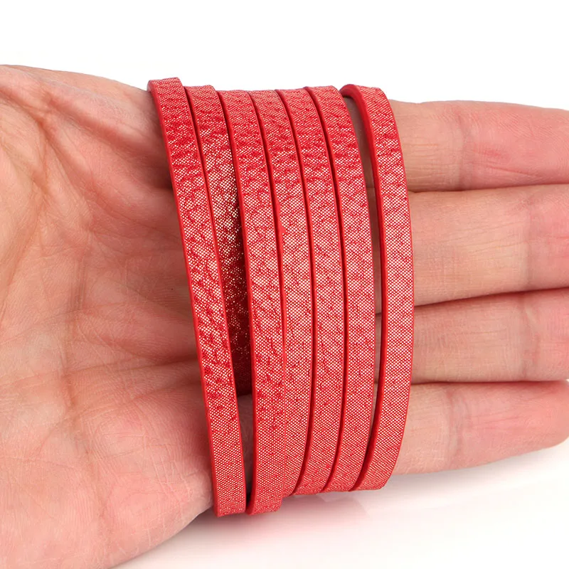 Шнур и веревка из ПУ кожи 10 цветов 5 мм|materials for bracelets|leather cordpu leather cord |