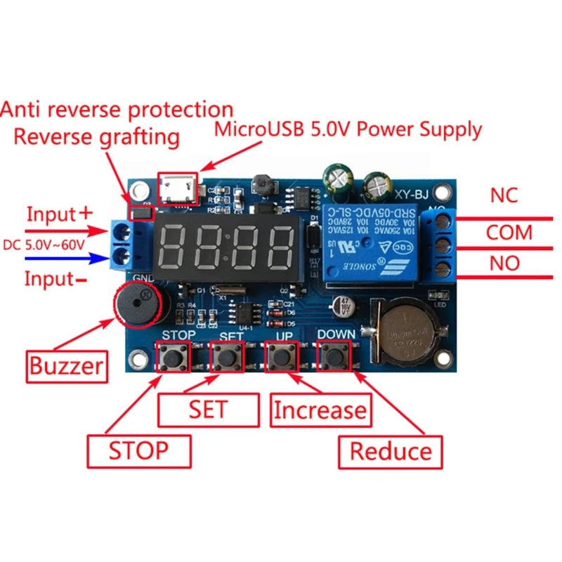 2019 hot Real-time Relay Module Timing Switch Control Synchronization Delay Timer New 2019 hot Real-time Relay Module Timing Switch Control Synchronization Delay Timer New