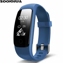 SOONHUA ID107 Plus HR Фитнес смарт-браслет умный браслет монитор сердечного ритма Смарт часы Bluetooth спортивные трекер Смарт-браслет
