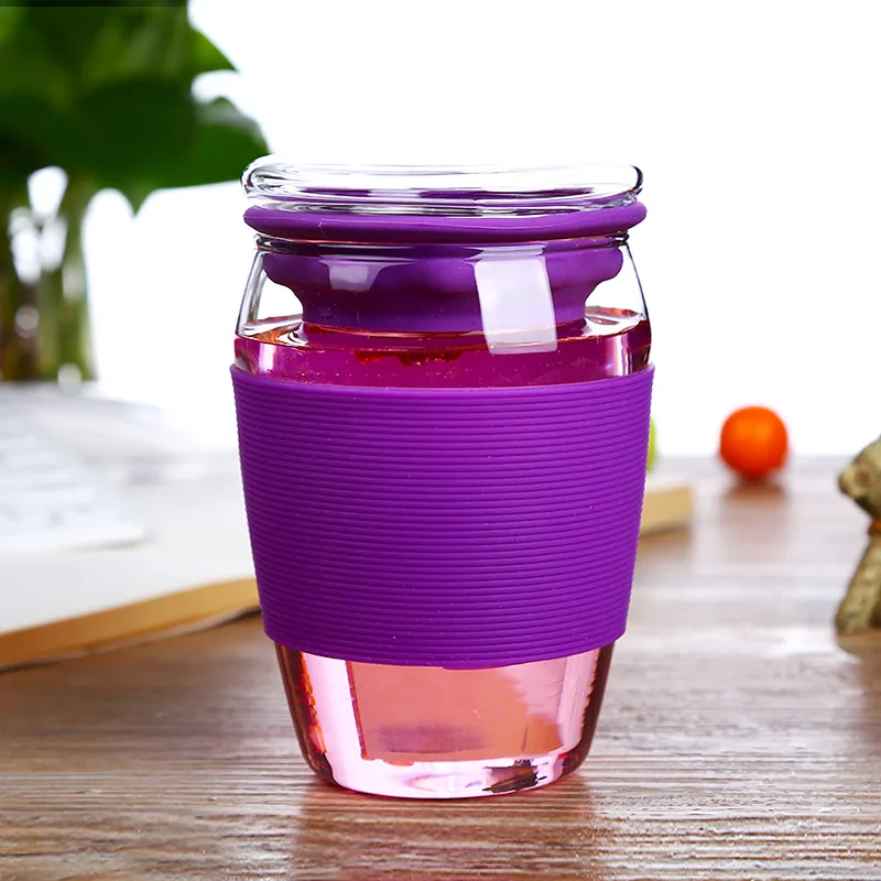 

450ml Tea Mug With Filtration Function Tea Break Couple Tea Cup Non-slip Bubble Lemon High Temperature Creative Tea Cup