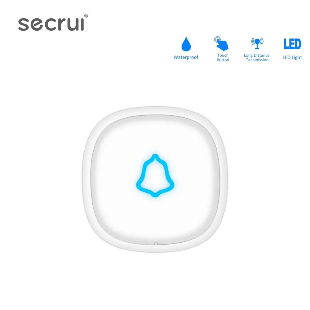 

Doorbell Button F52 Waterproof Touch Wireless SOS Emergency Button 433MHz Alarm Accessories For Home Alarm System