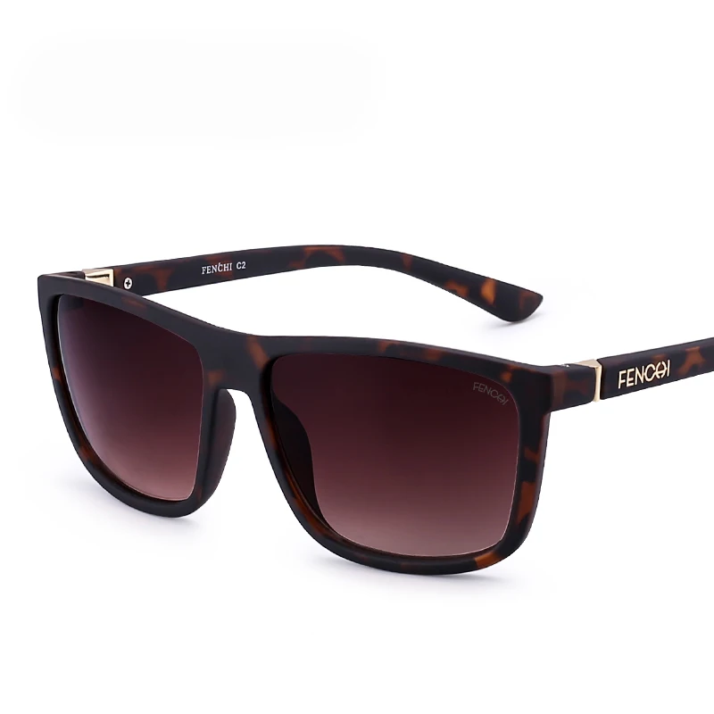 FONHCOO, новинка, солнцезащитные очки для мужчин, Ретро стиль, Ретро стиль, wo, для мужчин, фирменный дизайн, Квадратные Зеркальные очки, для водителя, UV100%, горячие лучи, oculos de sol - Цвет линз: C2