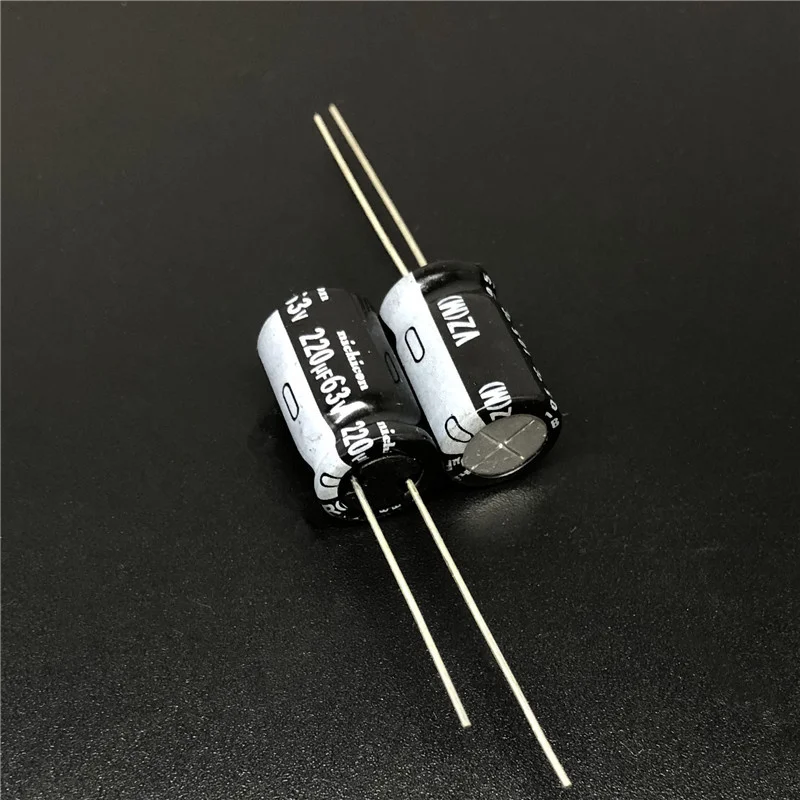 10pcs/100pcs 220uf 63v Nichicon Vz Series 10x16mm Wide Temperature