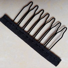 20-40 шт./партия парик расчески черная ткань 7 зубов волосы зажимы для полный парик шнурка крышка парик аксессуары