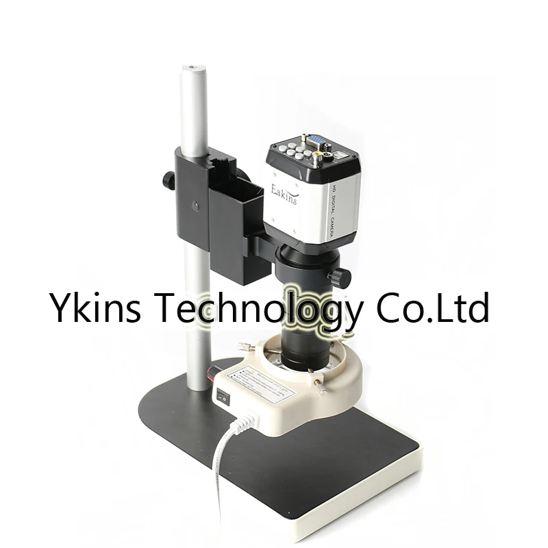 

HD 2.0MP VGA USB AV TV Industrial Cross Line Camera Optical Video Microscope Digital Eyepiece +56 LED Light + 100X Lens + Stand