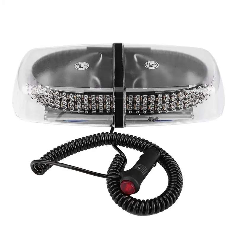 240 LED Blue Strobe Light Car Roof Emergency Warning Flashlight 7 Modes