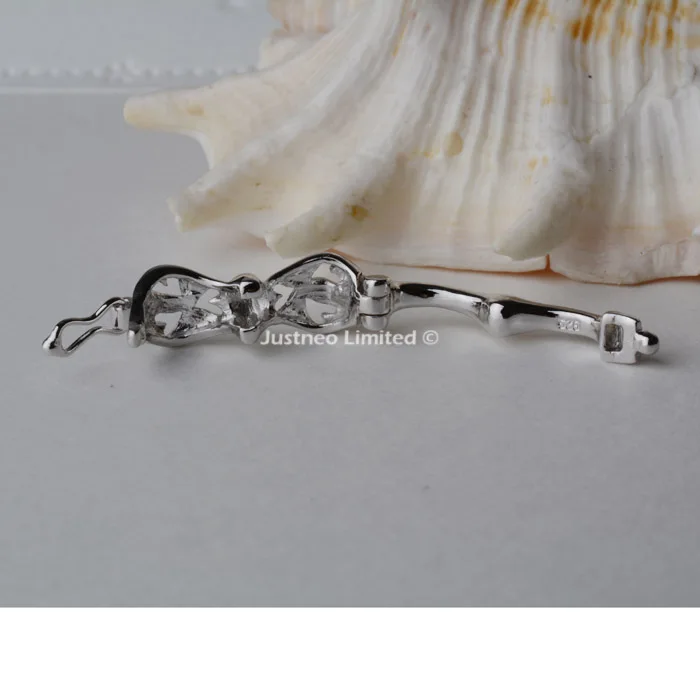 Твердое 925 пробы Серебряное жемчужное ожерелье с застежкой родий/позолоченное бисерное ожерелье