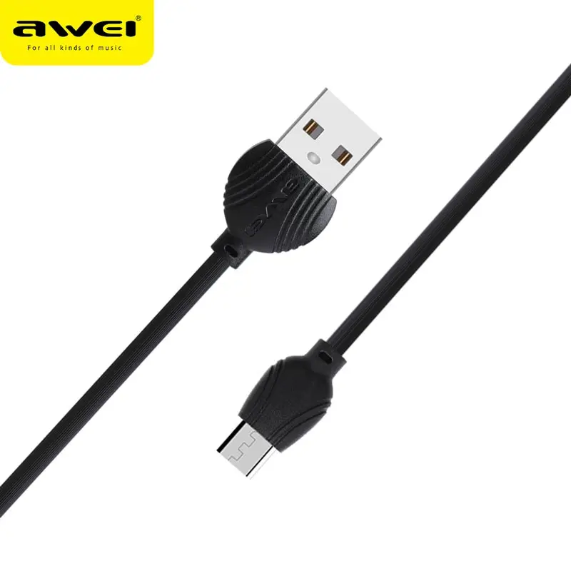 

Awei Android phone data Cable 2.5A safe and fast data charging line quick charging Date line for xiaomi Android devices