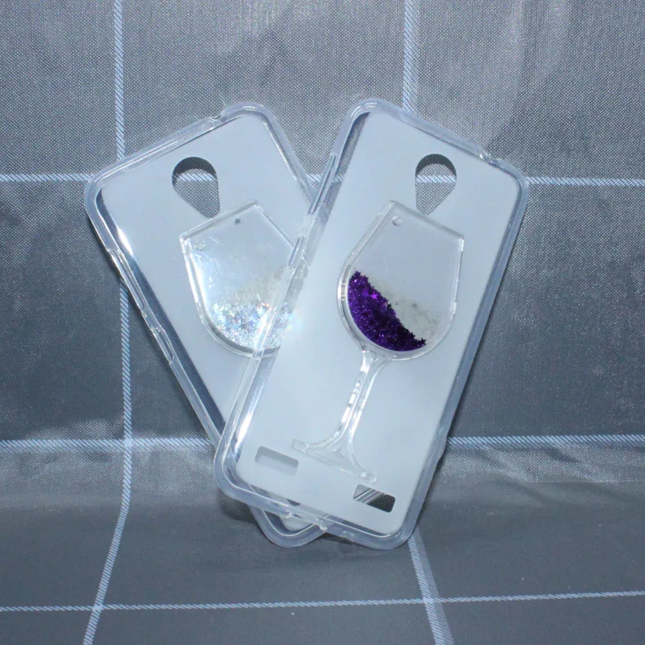 

Luxury Cute Red Wine Quicksand Phone Case Cover For ZTE Blade A520 A 520 5.0'' Original Soft TPU Cases Funda Para