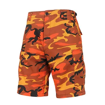 2025 New design 8 Color Available BDU Hip Hop cotton cargo board shorts men Clothing camouflage summer kanye west military short 1